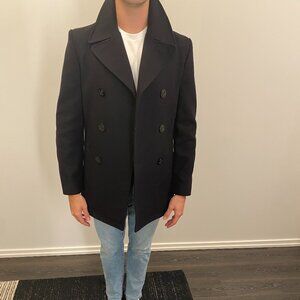 Club Monaco Navy Wool Pea Coat